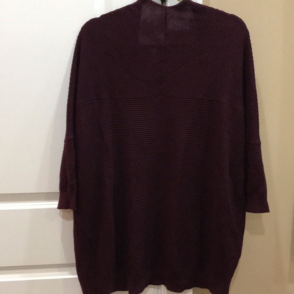 Burgundy EXPRESS Cardigan Sweater - Picture 5 of 13